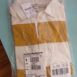 J. Crew Yellow Rugby Shirt